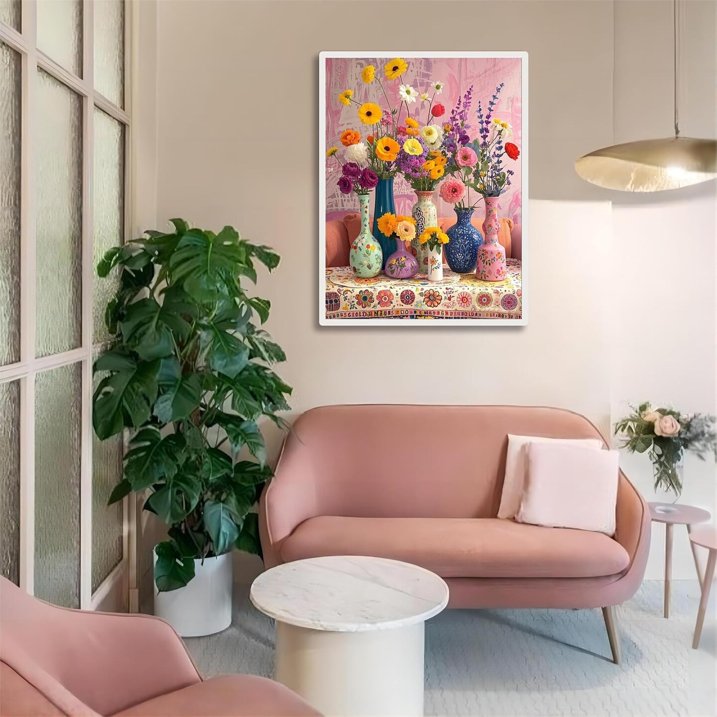 Flowers Diamond Art Kits for Adults,5D Flower Diamond Painting DIY Animal Diamond Art Diamond Painting Kit for Adult,Round Full Drill Diamonds, Diamond Art Kits for Home Decor