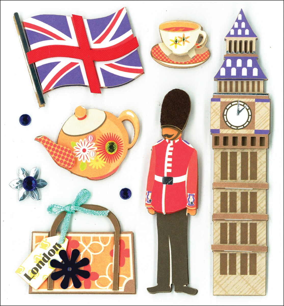 K&#x26;Company Dimensional Stickers-Sites Of London