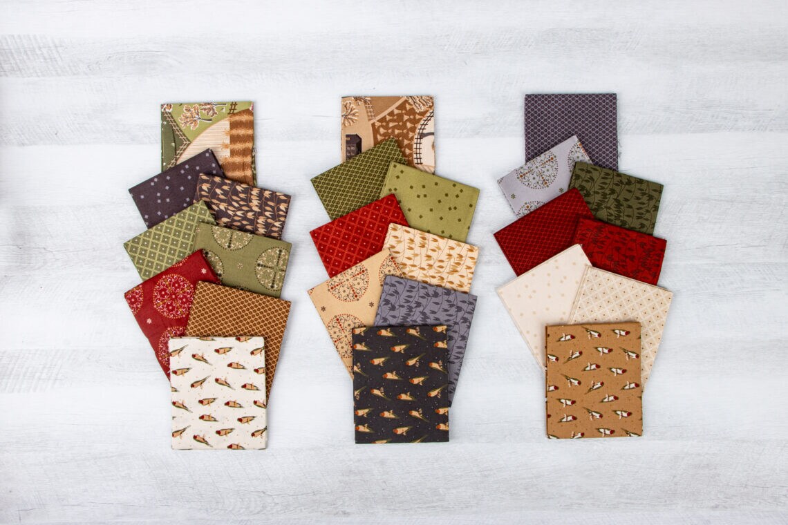 Sewing Your Oats Fat Quarter Bundle by Karen Walker for Riley Blake (FQ-15700-24)