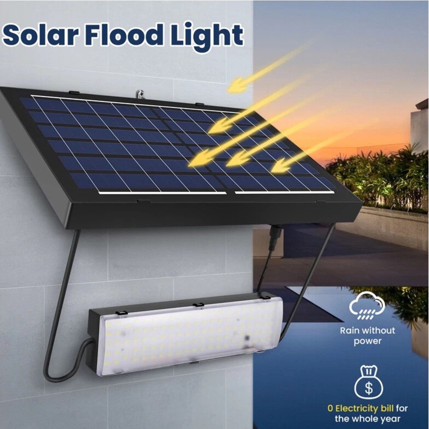 990000000000LM 200W Watts Commercial Solar Street Light Parking Lot Road Lamp