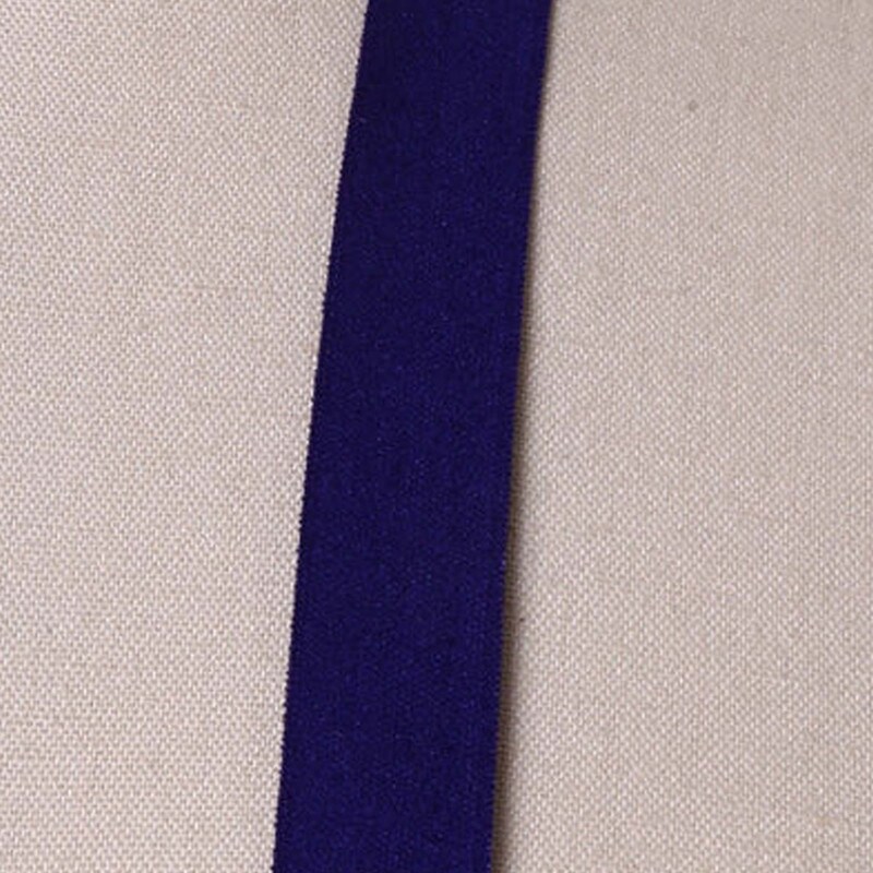 3 Yards Dark Purple Fold Over Elastic 5/8&#x22; Shiny Trim for Hairbands &#x26; Sewing