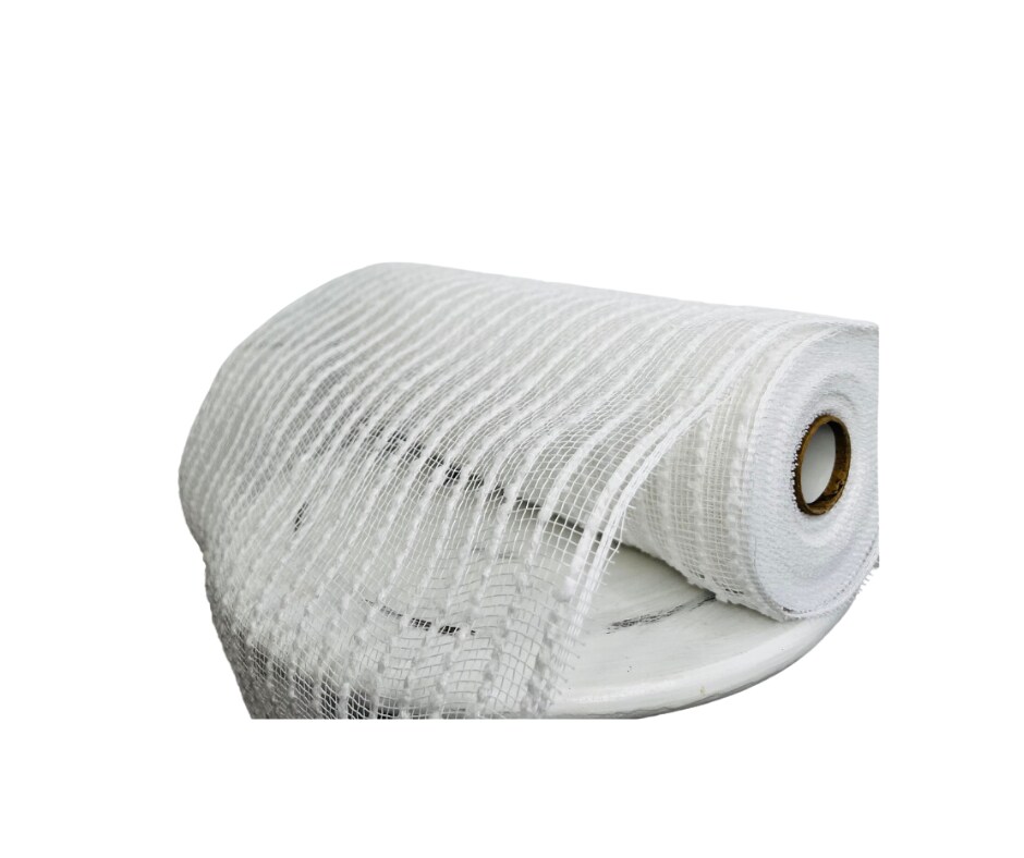 White Snowdrift Deco Mesh Roll – 10.25"x10 Yards Craft Mesh-RY810227