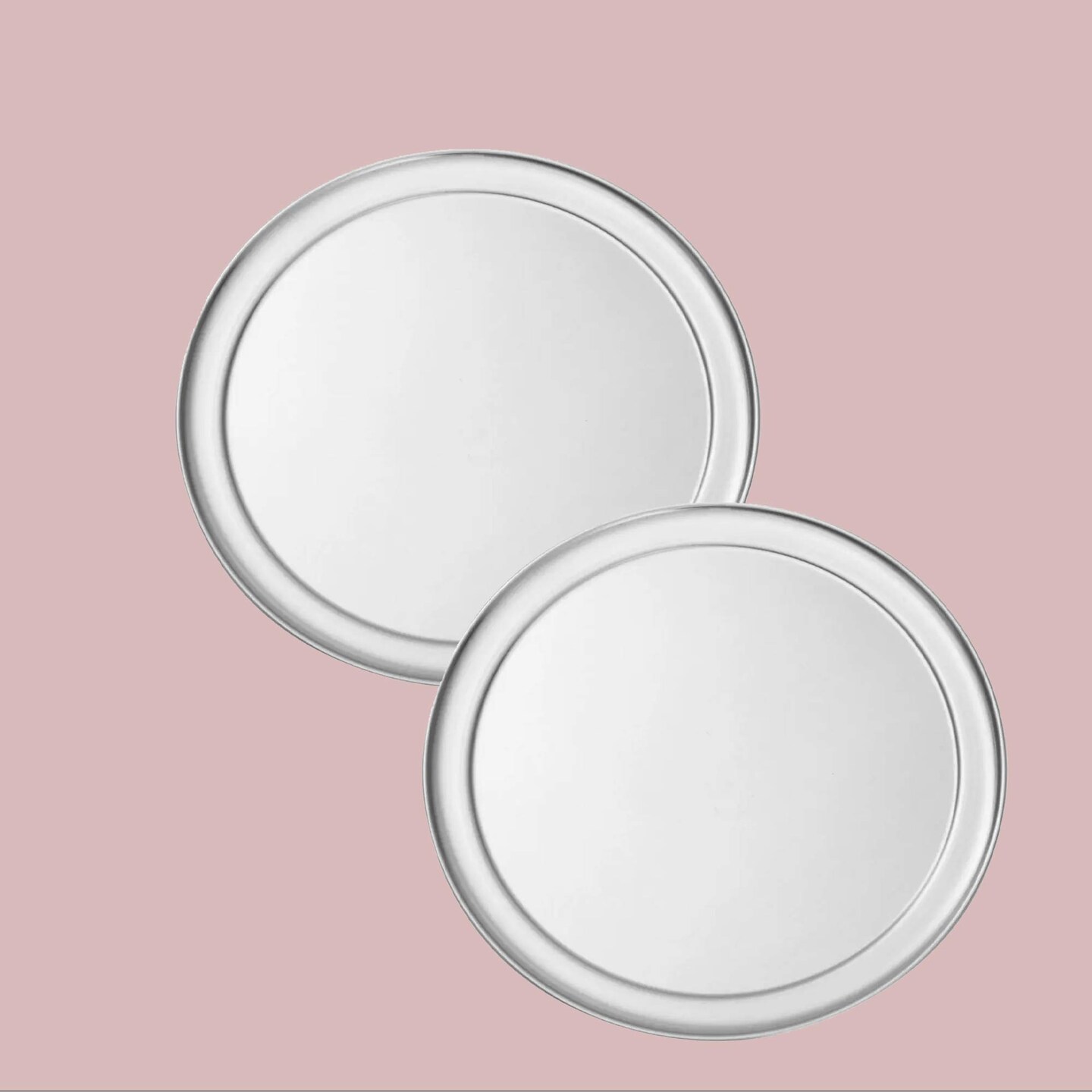 Wide Rim Aluminum Pizza Pan Round Solid 18 Inch