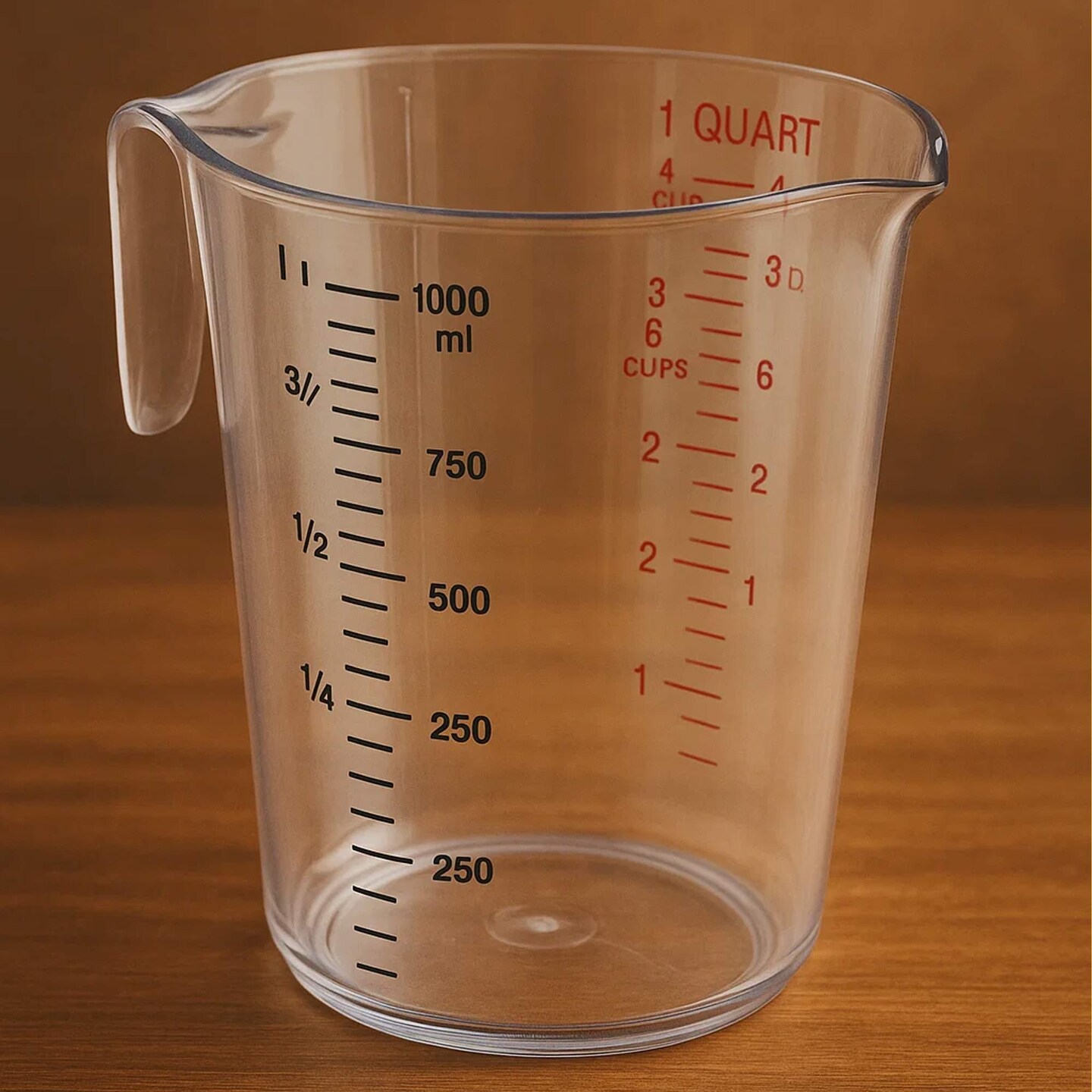 1 Qt Measuring Cup Clear Polycarbonate Stackable Design