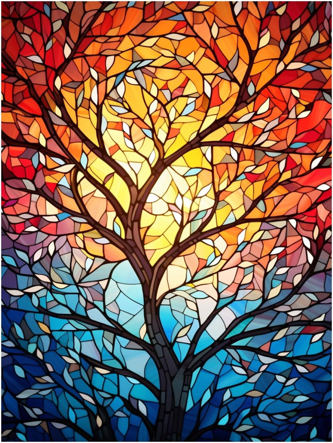 Stained Glass Paint by Numbers Kit