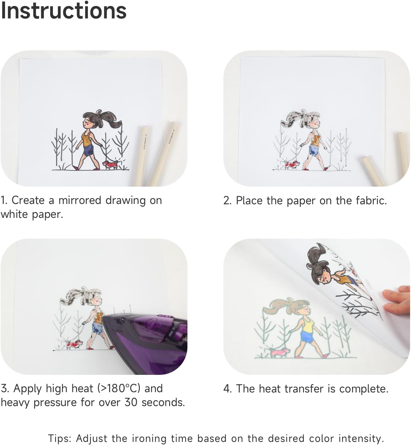 Kearing Fabric or Paper Iron On Transfer Marker, Heat Transfer Marker, 3.5mm Sublimation Markers for T-Shirts Pillow Clothes Canvas