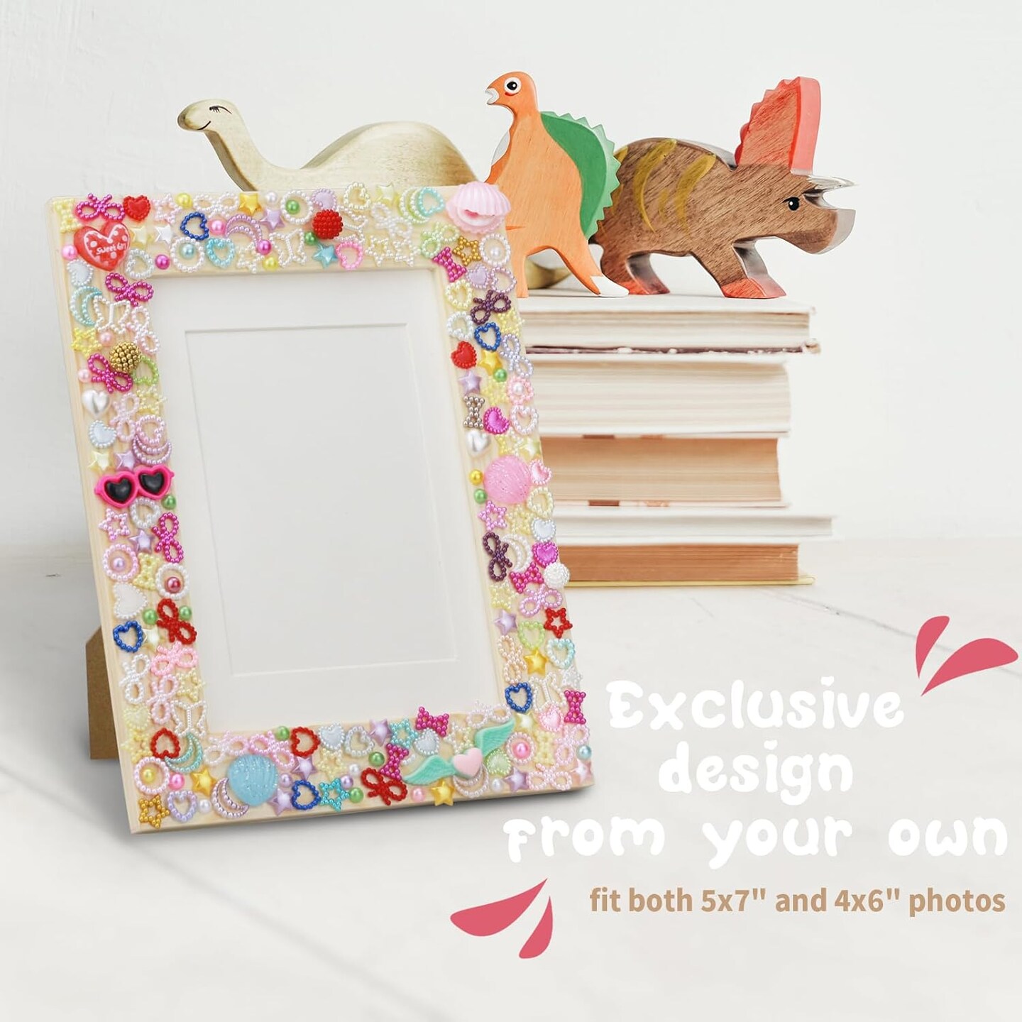 DIY Picture Frame Craft Kit for Kids - Crafts for Girls 8-12, Tween Girls Gifts 10-12, Mosaic Kids Arts and Crafts Ages 6-8