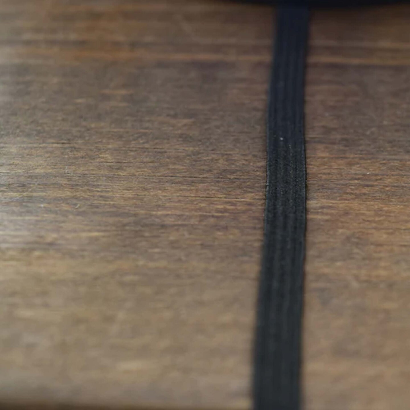 1/8&#x22; Black Flat Braided Durable Elastic Cord 5 Yards