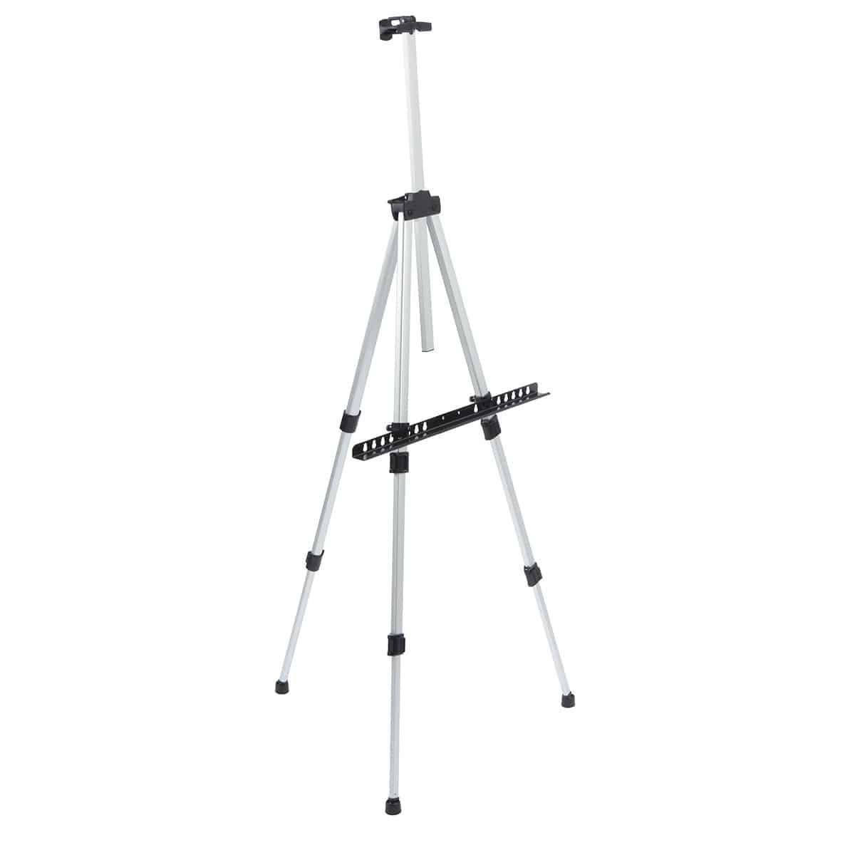 KINGART&#xAE; Aluminum Tripod Artist Field &#x26; Display Easel, 66&#x22; Stand