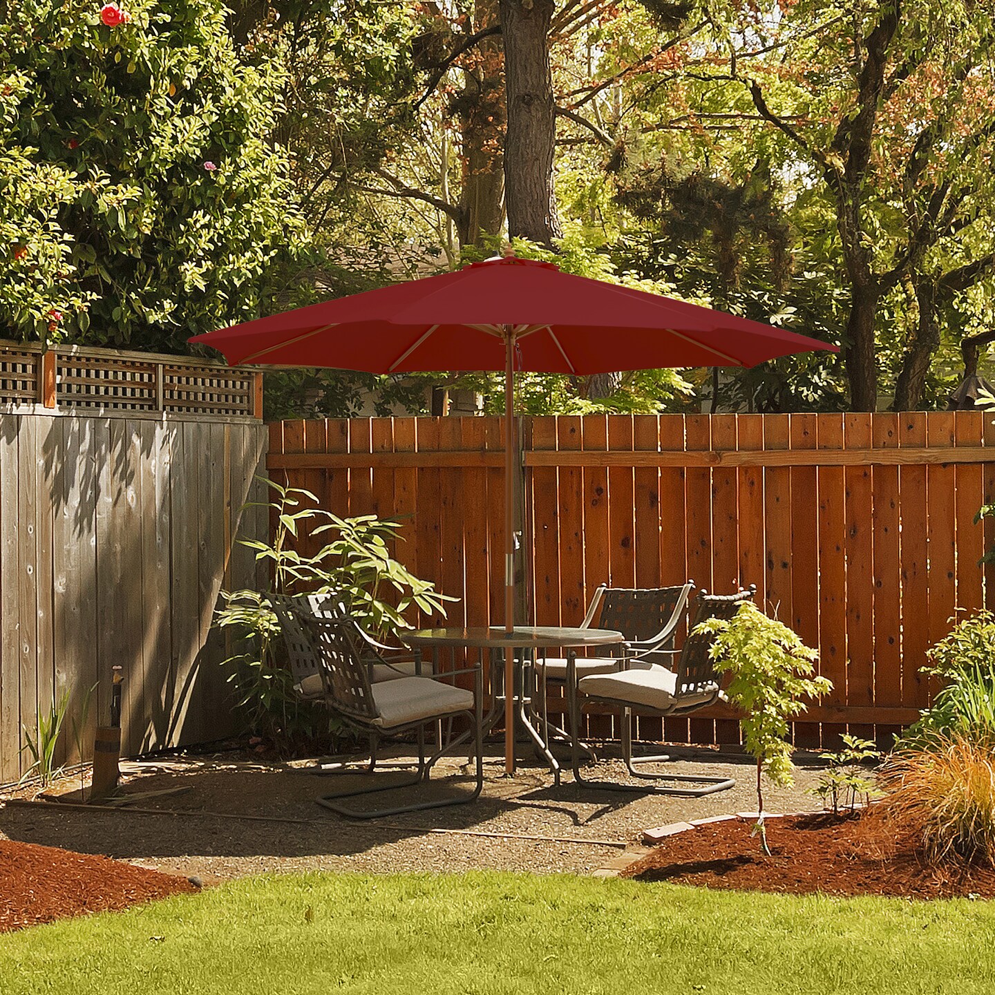 11' umbrella patio 11' Easy Tilt-Lift Galtech Cantilever Umbrella