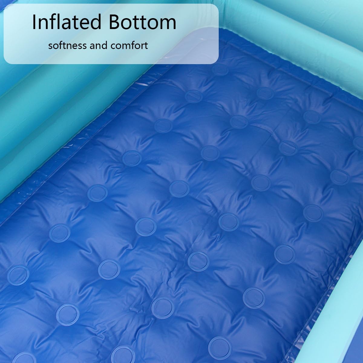 Inflatable Pool, Inflatable Swimming Pool, 59'' Blow Up Pool for Backyard, Garden, Indoor, or Summer Outdoor(Sky Blue)