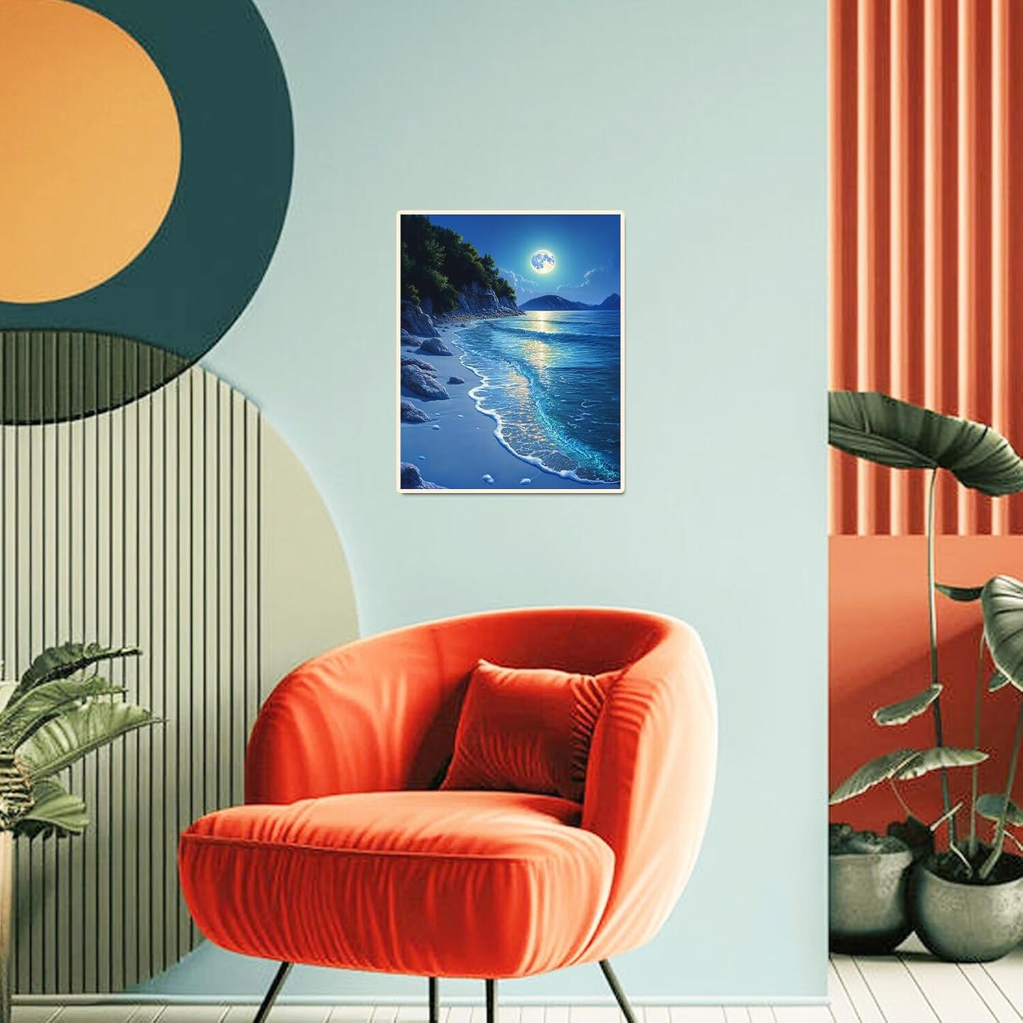 Beach Moonlight Paint by Numbers Kit