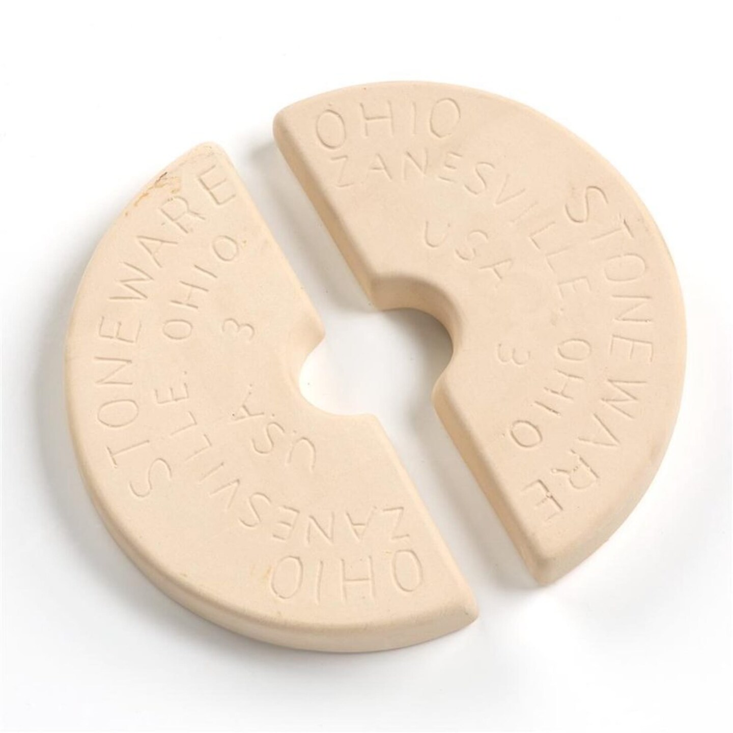 Ohio Stoneware Fermenting Crock Brine Weight Stones for Numbered Crocks USA Made