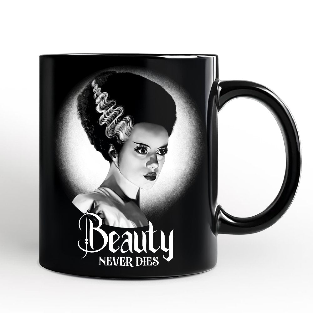Frankenstein's Bride Spooky Portrait Mug Horror Villain Theme Halloween Gift