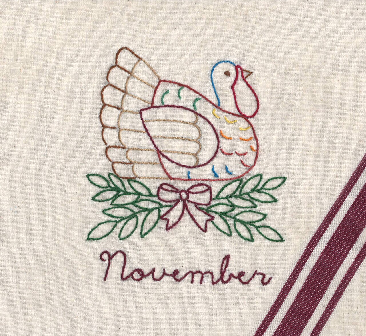 Aunt Martha's Monthly Madness 3995 embroidery iron on pattern