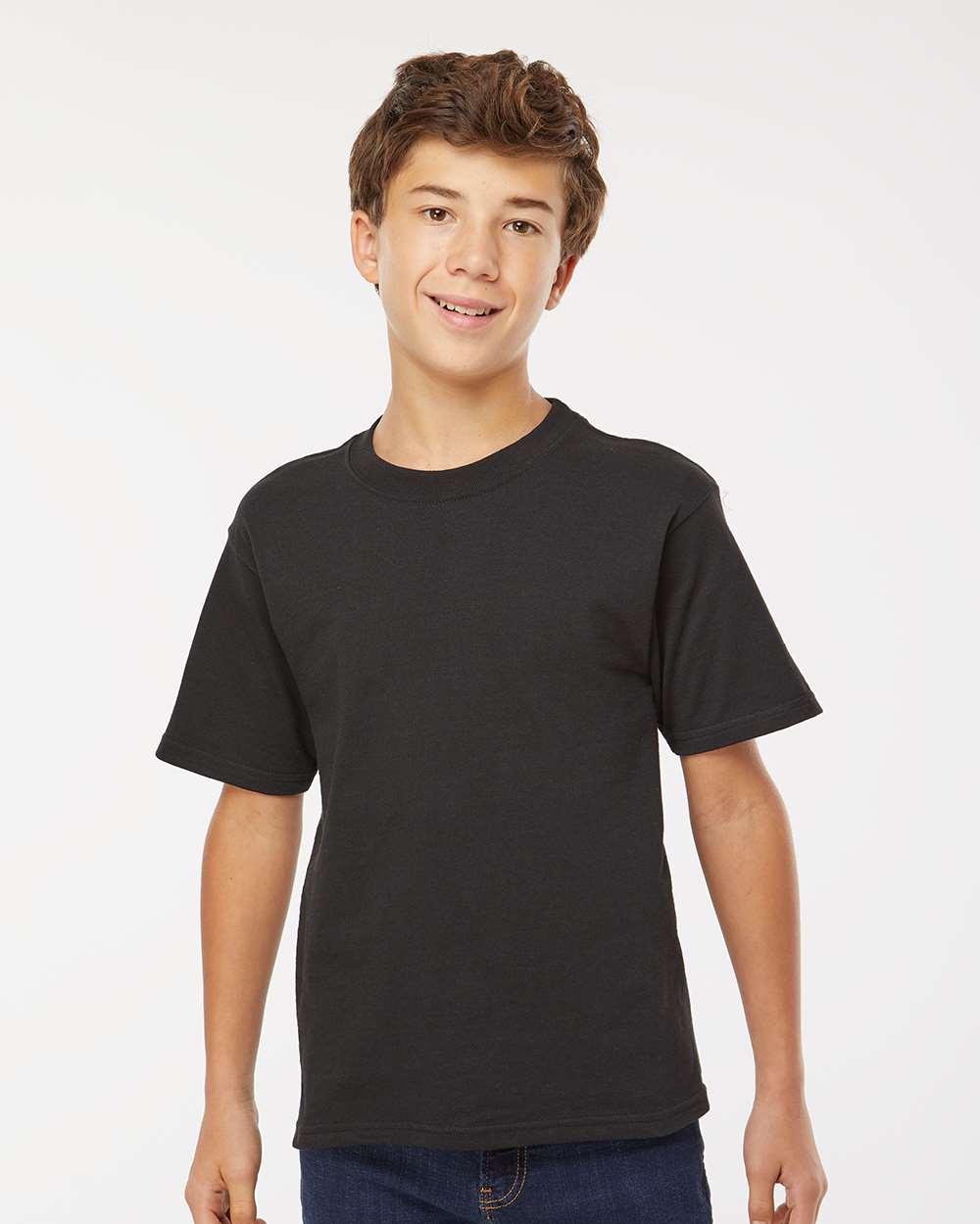 Youth Soft Touch Crewneck T-Shirt for School, Sports & Everyday Casual Wear