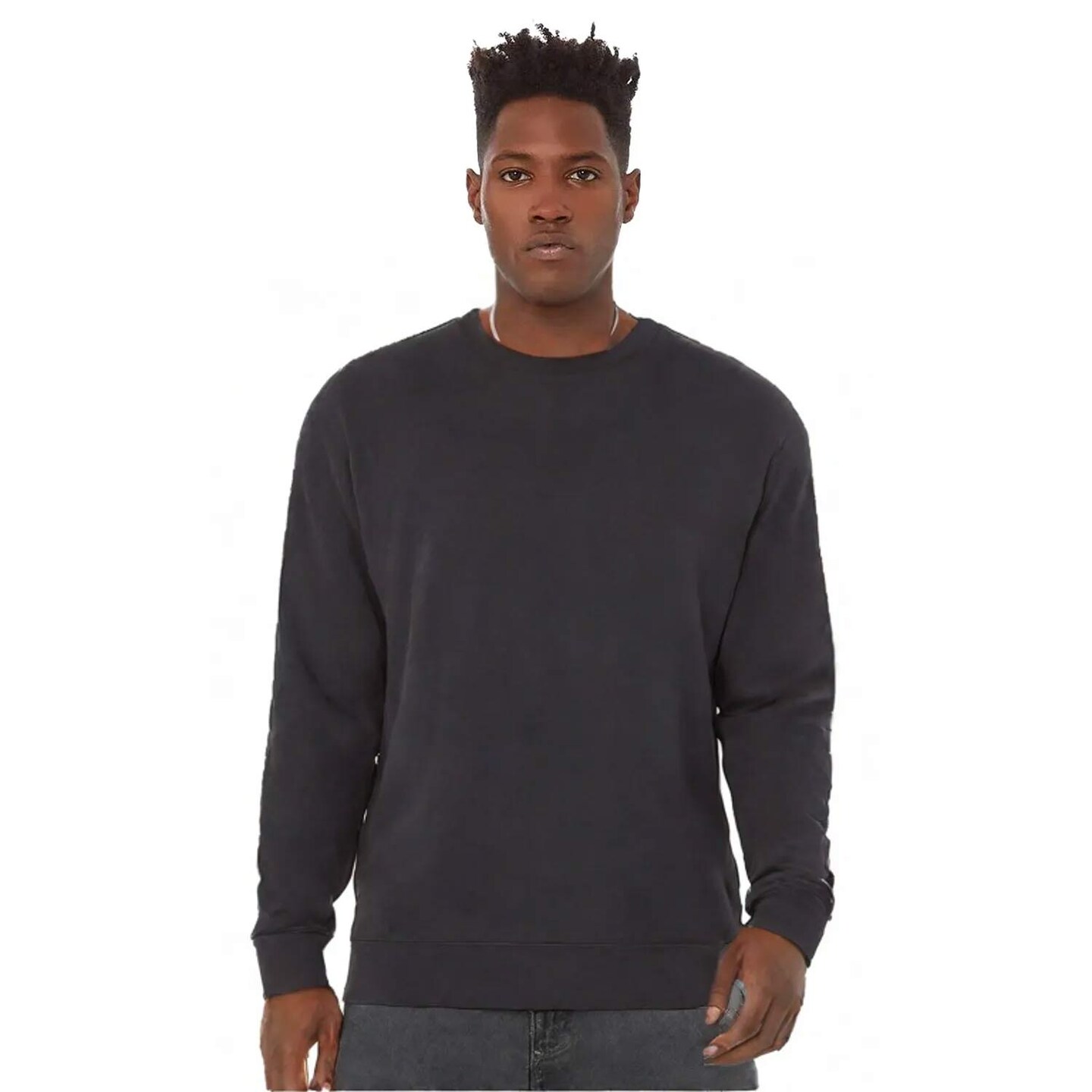 BELLA+CANVAS Long Sleeve Sponge Fleece Drop Shoulder Sweatshirt for Casual, Winter & Layering Wear