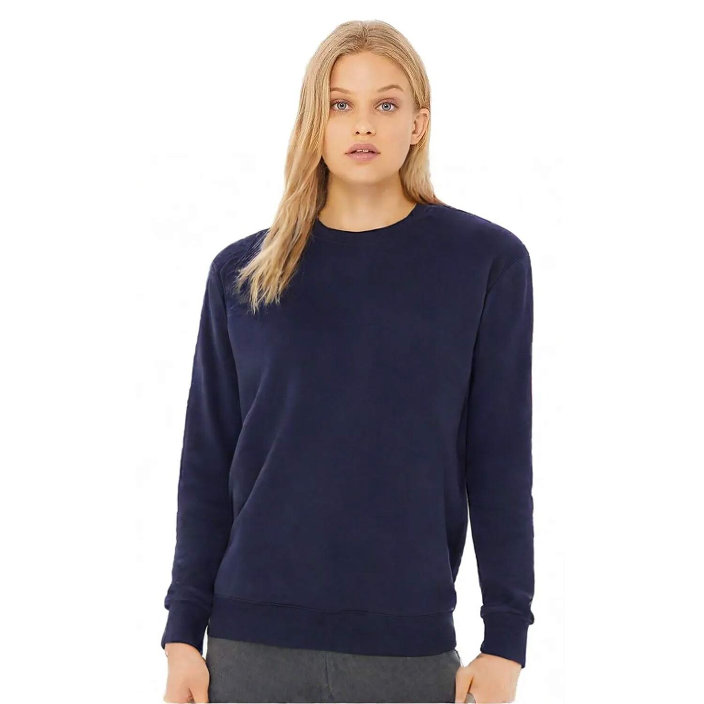 BELLA+CANVAS Unisex Sponge Fleece Drop Shoulder Sweatshirt for Casual, Winter Layering & Workwear