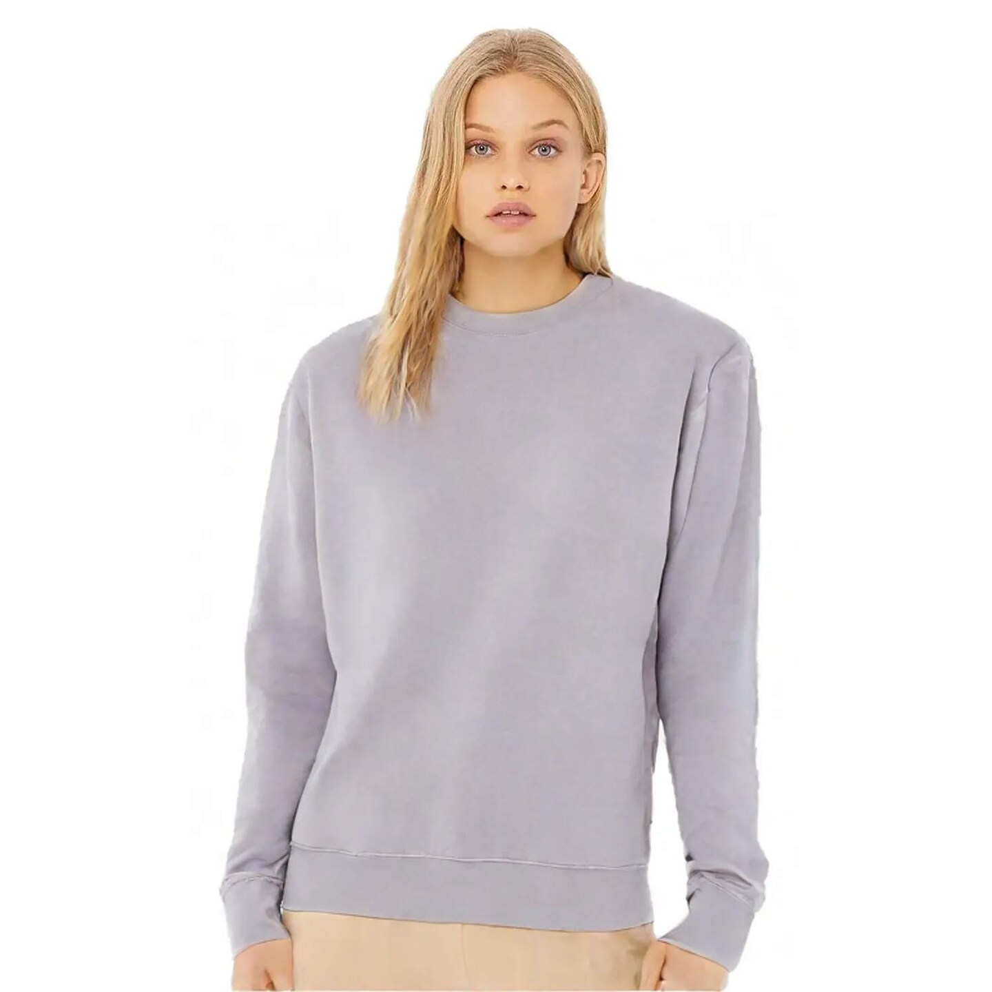 BELLA+CANVAS Unisex Sponge Fleece Drop Shoulder Sweatshirt for Casual, Streetwear & Layering Wear