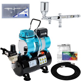 Aerografo A Gravità Dual-Action 0.2mm - Kit Pistola A Spruzzo Per Pittura E Modellismo