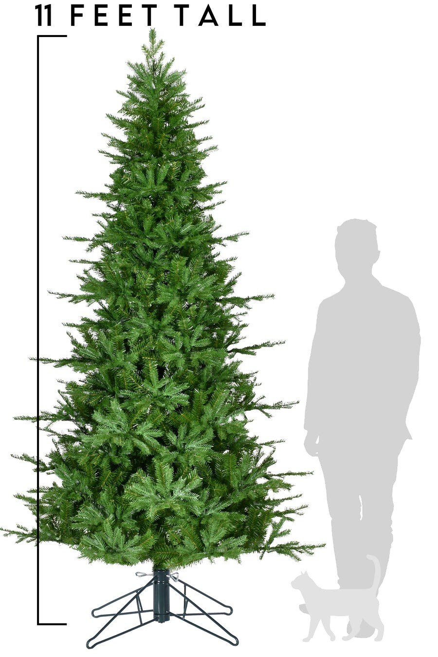 11&#x27; Tree 2609 Tips Metal Stand 66&#x22; DIA