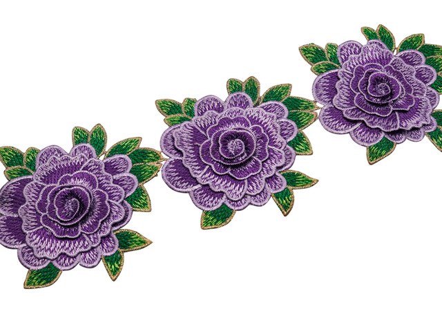 4 1/2&#x22;x 5 Yards Purple Rose Trim