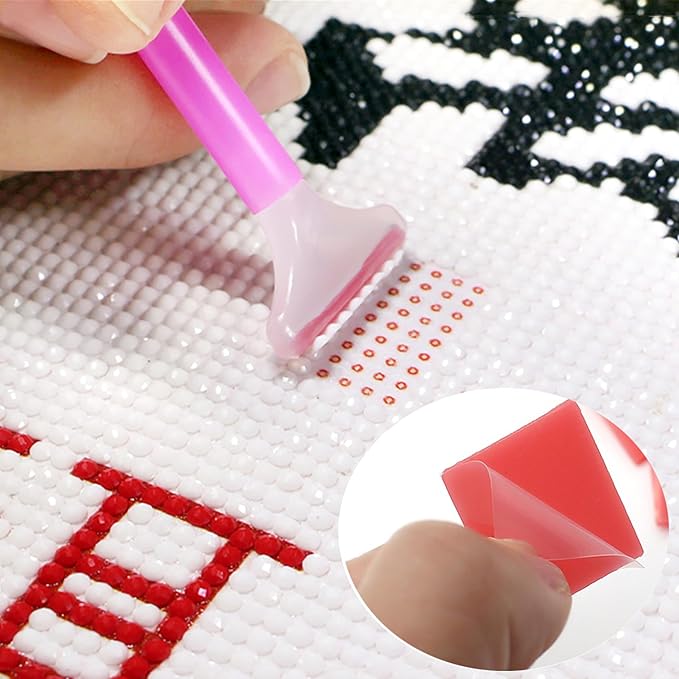 80 PCS Diamond Painting Glue Clay Set – Colorful Wax Clay for Diamond Art Tools – DIY Diamond Painting Accessories with Storage Box for Embroidery, Mosaic & Craft Projects