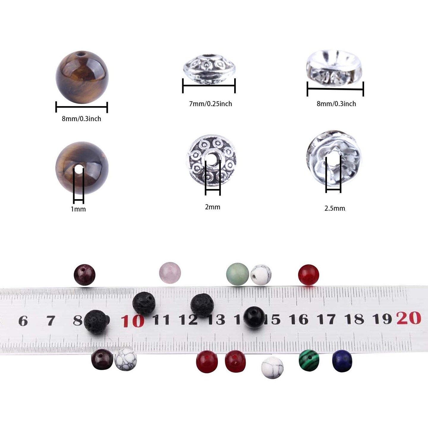 418Pcs Stone Jewelry Making Kit, Crystal Stone Bracelet Making Kit, Crystal Natural Stone Healing Beads for Jewelry Making, Bracelet Making Kits