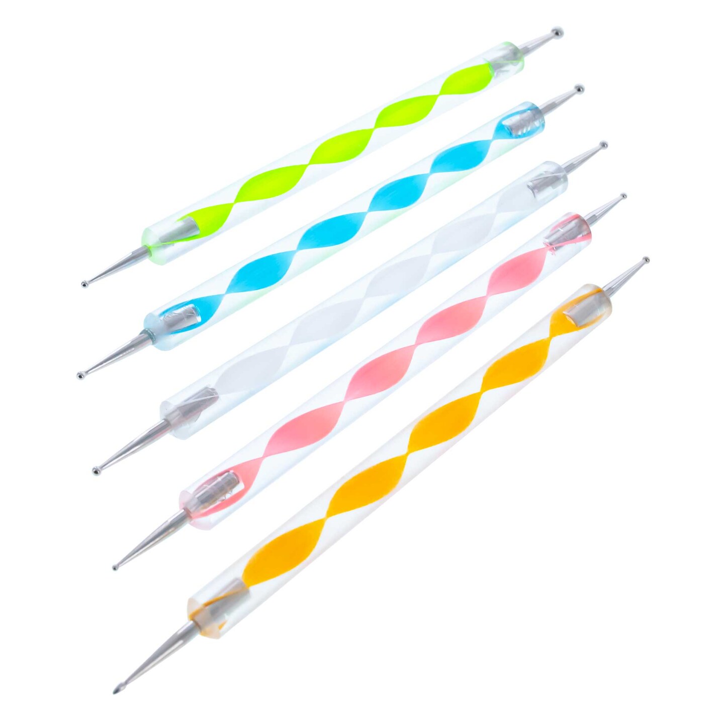 Set of 5 Double-Sided Drop Pull Tools for Pysanky Easter Egg Decorating (Dotting & Pulling Pens)