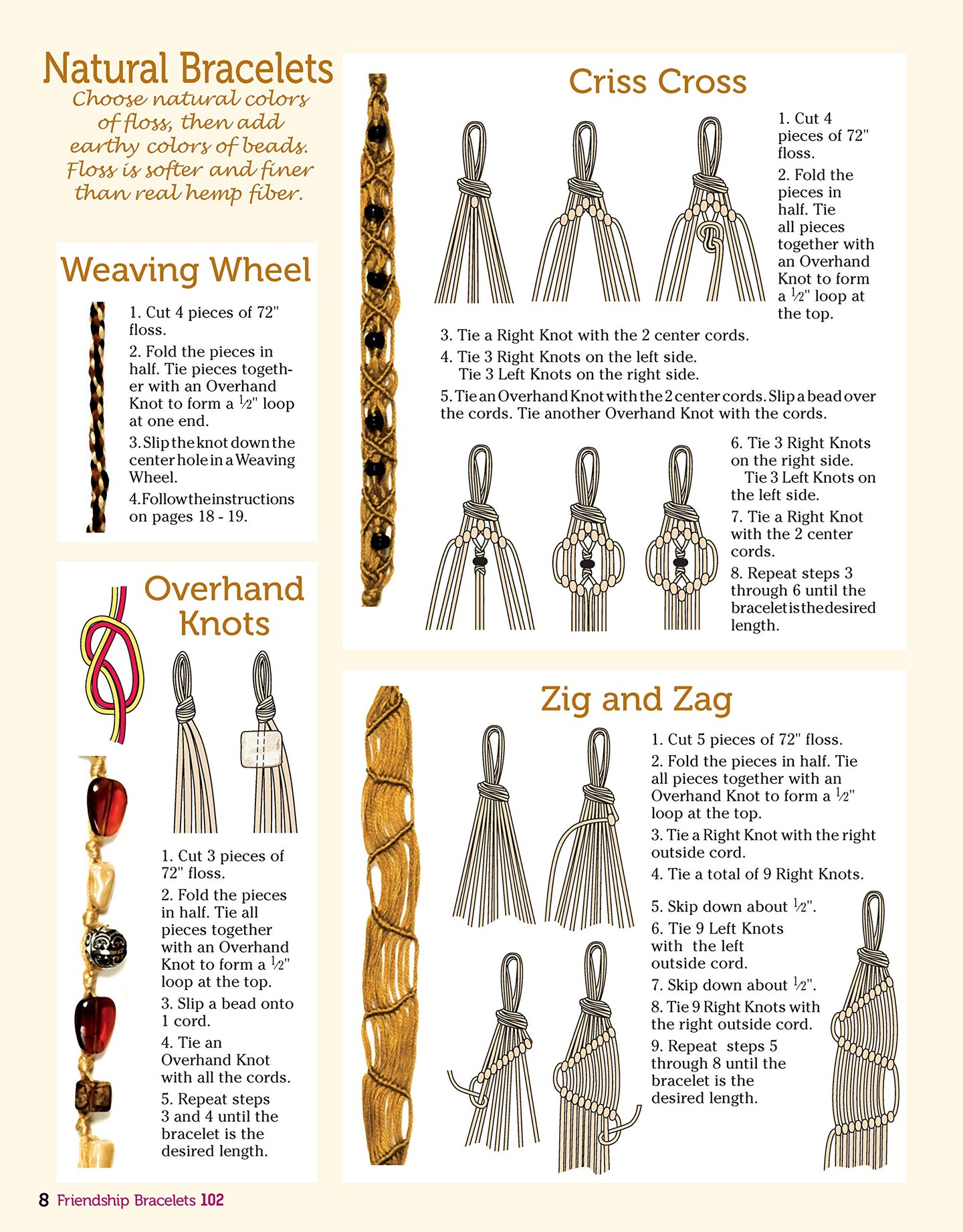 Friendship Bracelets 102: Over 50 Bracelets to Make & Share (Design Originals) Easy Instructions for Dozens of Designs and Variations; Braiding, Knotting, Stripes, Diamonds, Waves, and More