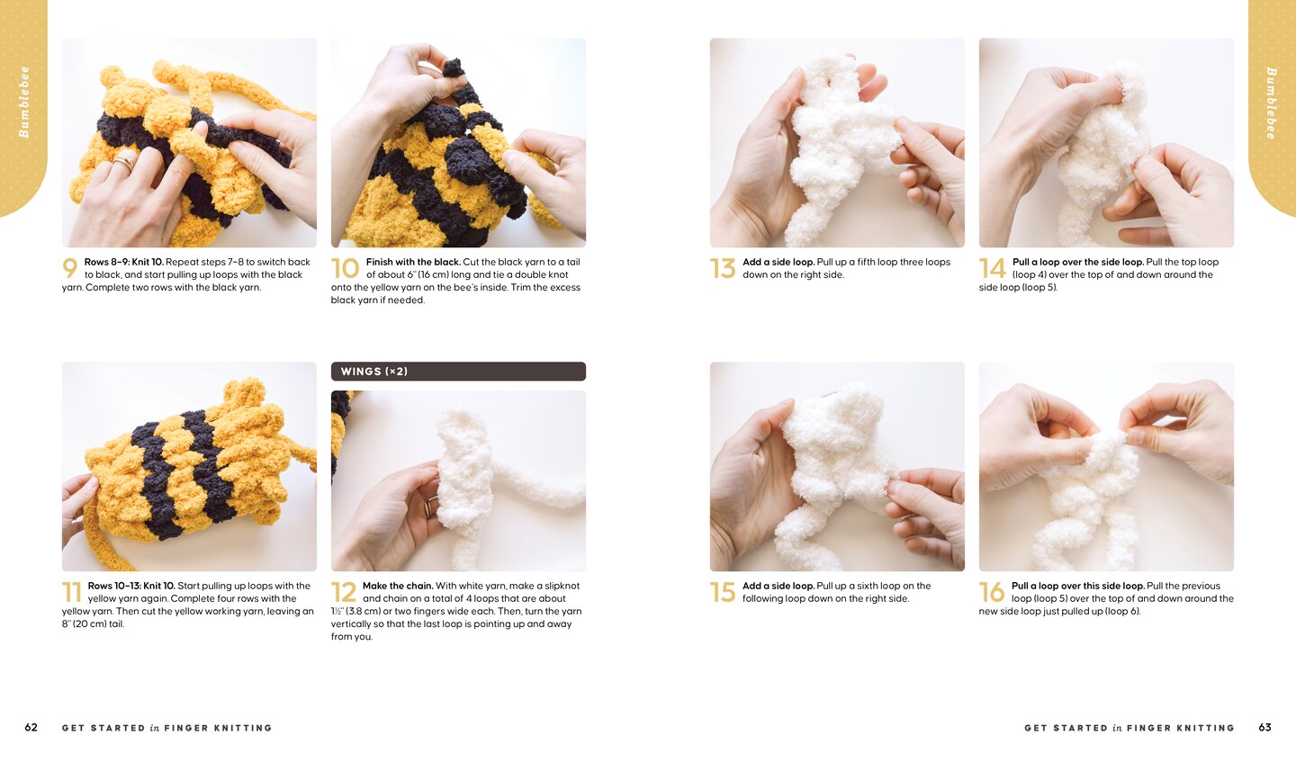 Get Started in Finger Knitting: Patterns and Instructions for Making Chunky Blankets, Cozy Pillows, and Cute Stuffies by Hand