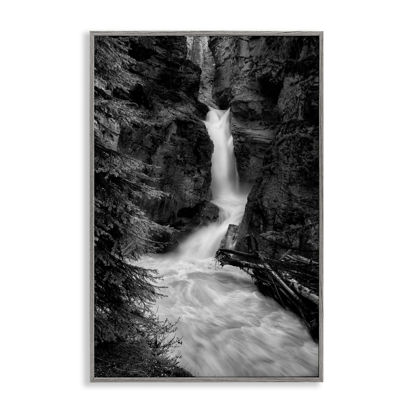 Stupell Industries Banff National Park Waterfall Framed Giclee, design by Jon Evan