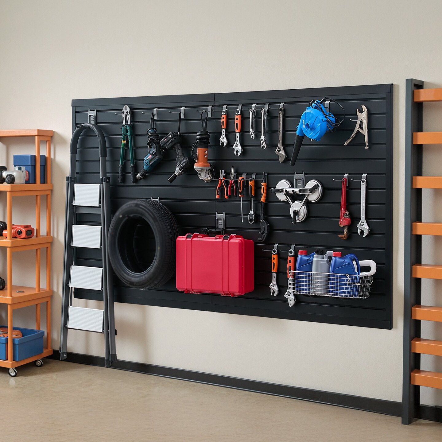 PVC Slat Wall Panel Modular Design Easy Install Adjustable Storage and Display Panel