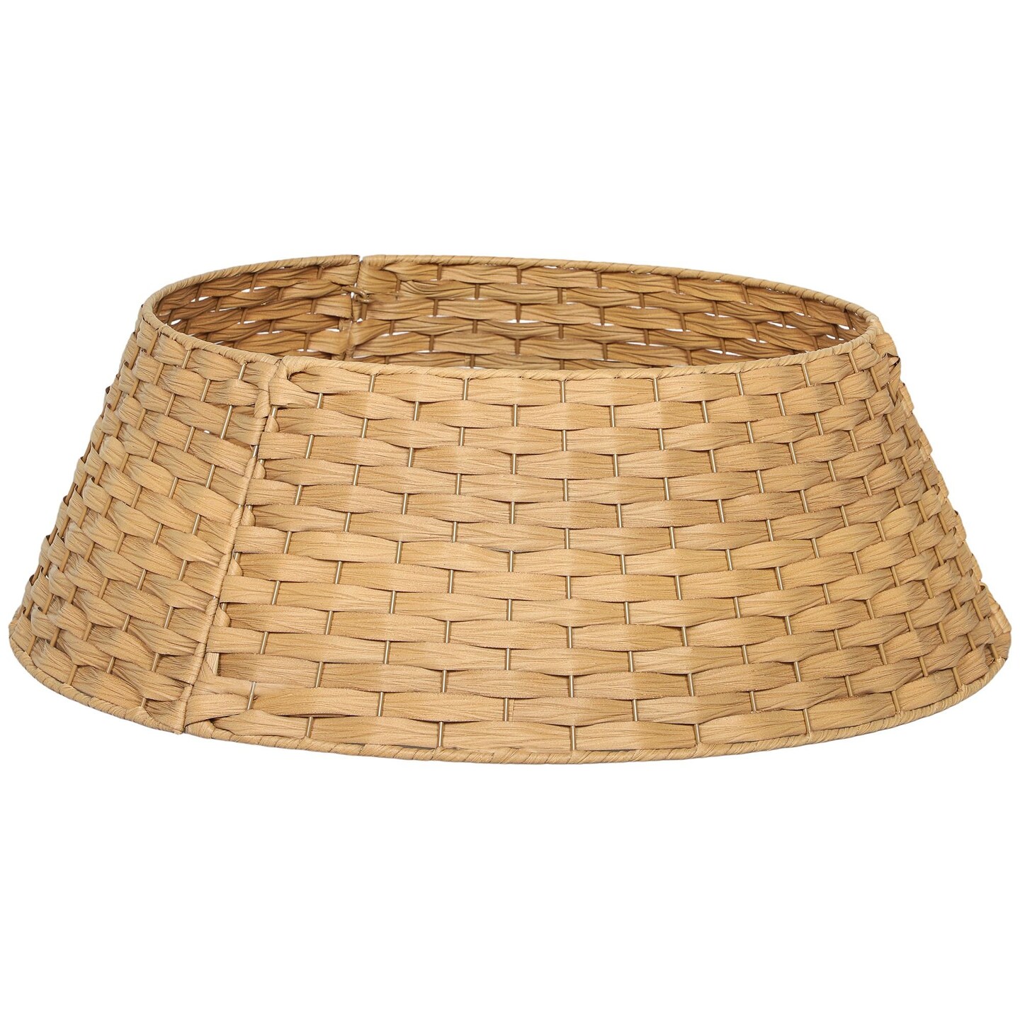 Edge Collections - 27" - Brown - Rustic Christmas Tree Collar for Elegant Holiday Decor - 1 Piece