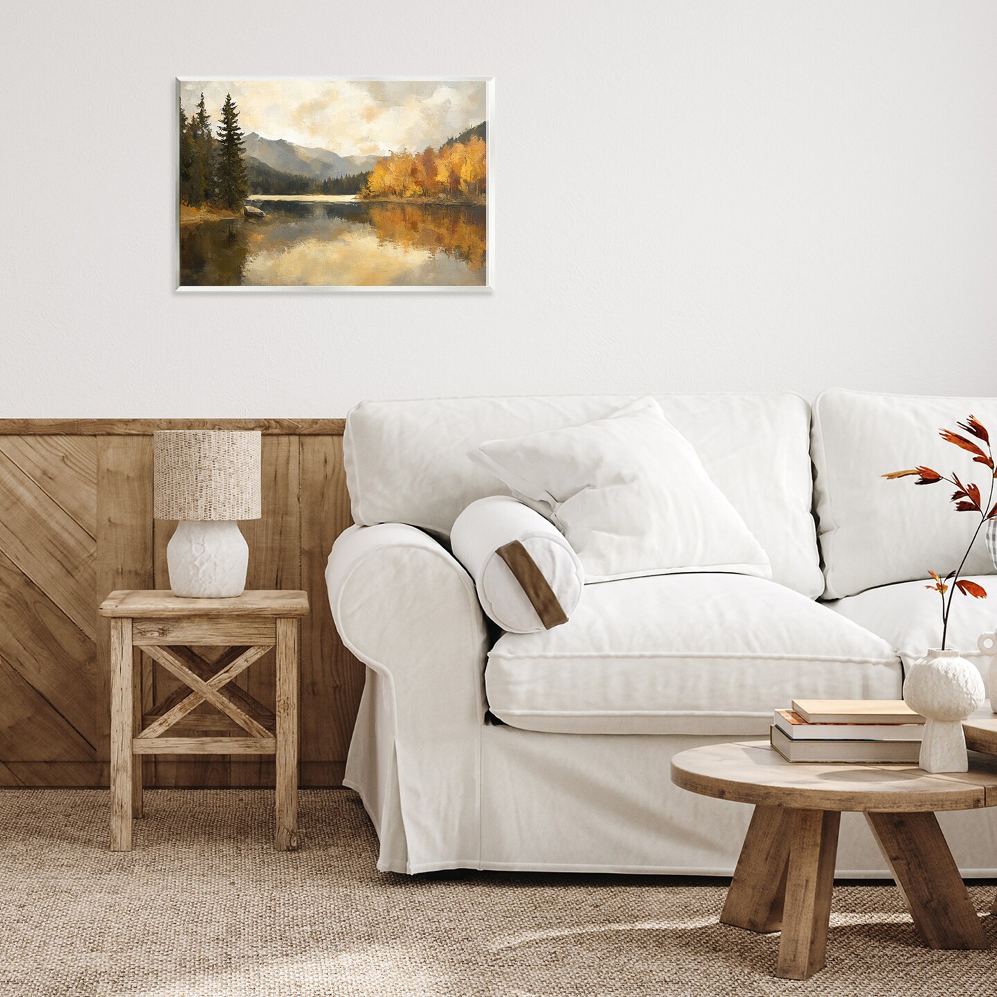 Stupell Industries Peaceful Autumn River Scenery Wall Plaque, design by Petal Prints Design