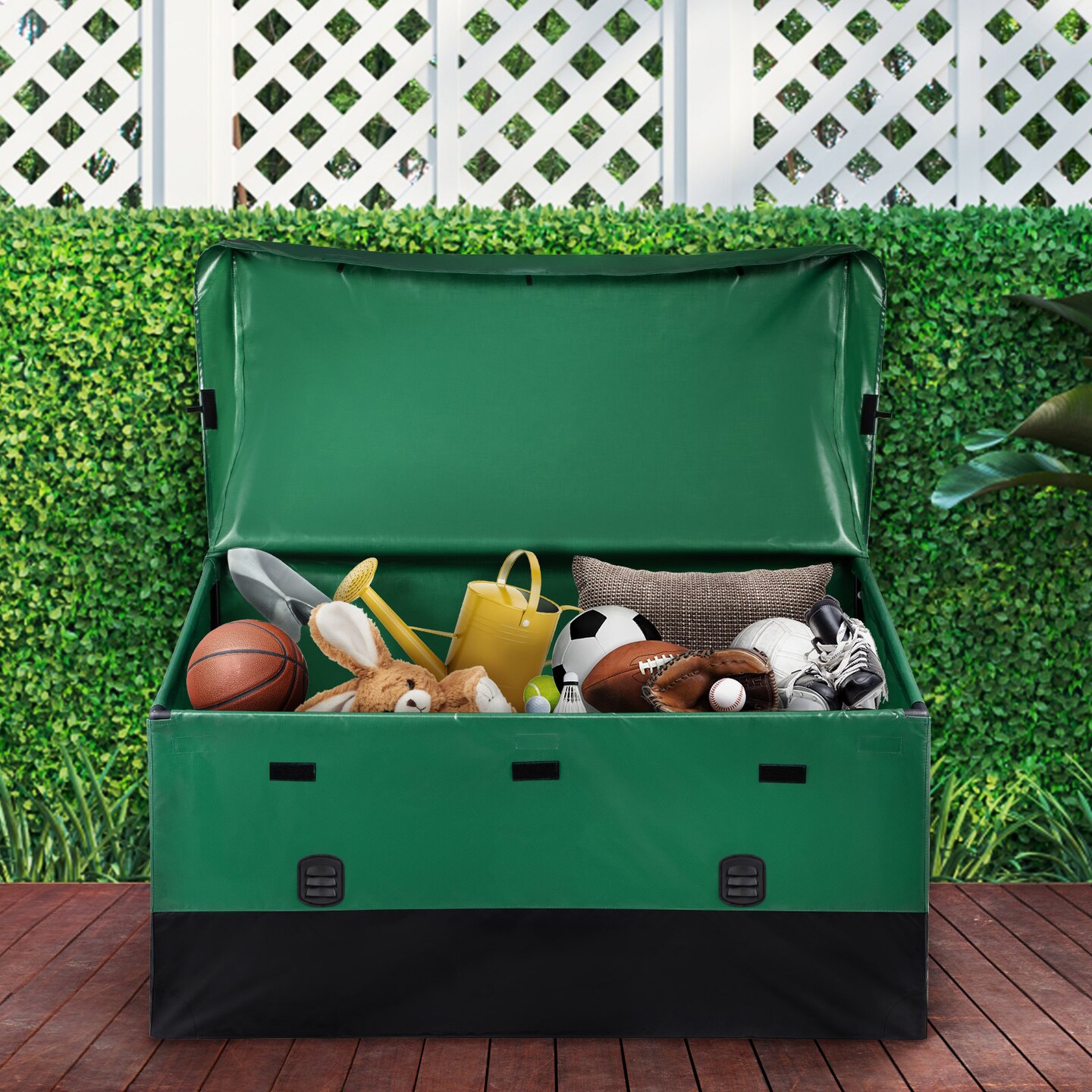 Outdoor Storage Box Waterproof Deck Box Portable All Weather for Garden Pool