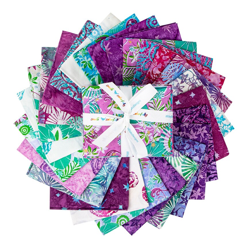 Expressions Batiks Fat Quarter Bundle in Bedazzled! by Pat Fryer for Riley Blake (FQ-23146-26)