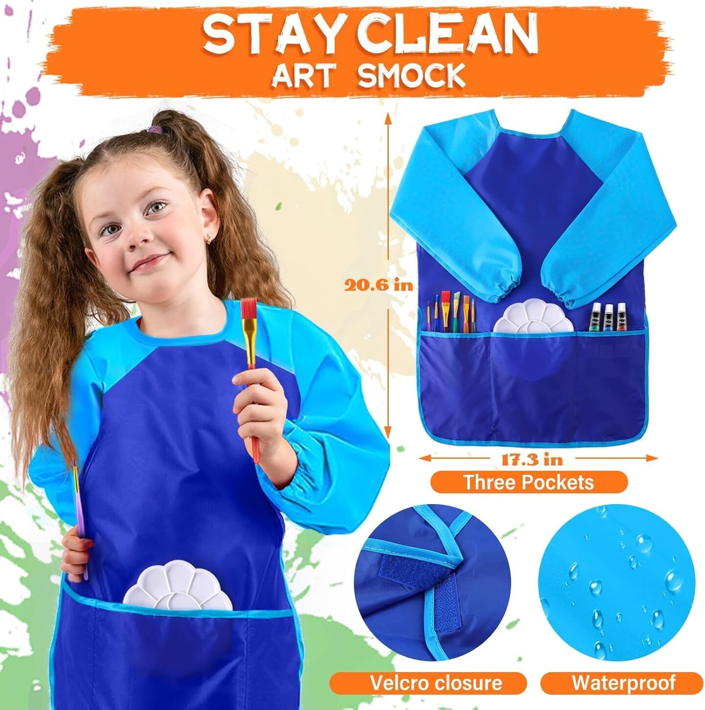 Acrylic Paint Set for Kids, Non Toxic Kids Painting Set with Tabletop Easel, Acrylic Paints