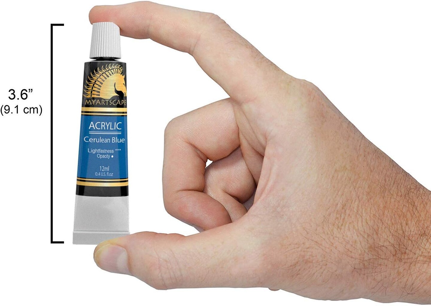 Acrylic Paint Set - 48 x 12ml Tubes - Lightfast - Heavy Body - Non Fading