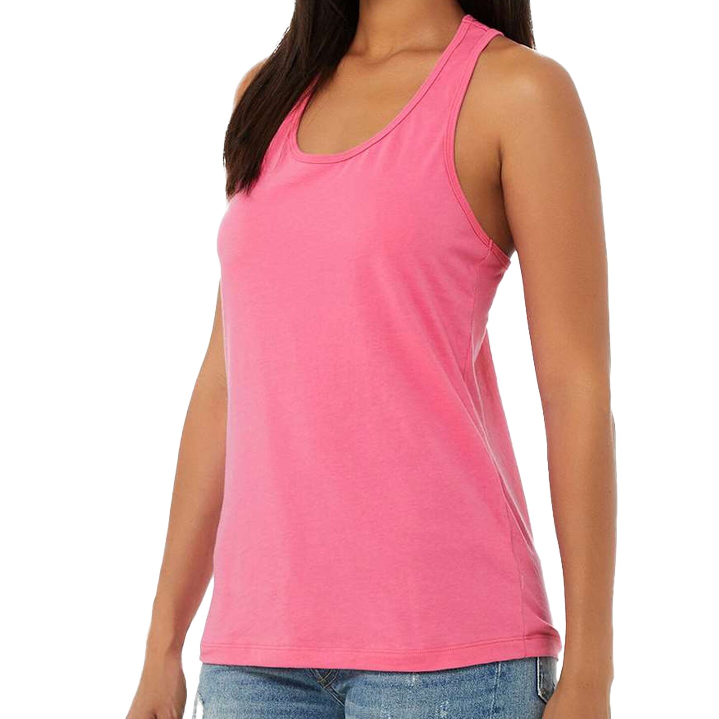 BELLA + CANVAS Women's Jersey Racerback Tank, Gym Workout Casual Tank Top