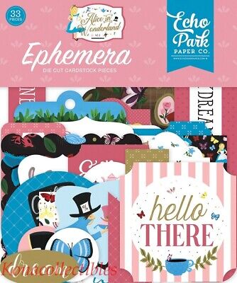 Echo Park Alice In Wonderland Die Cut Ephemera No.2