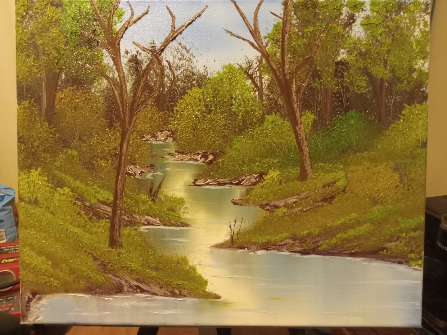 Lazy top River Oil Painting