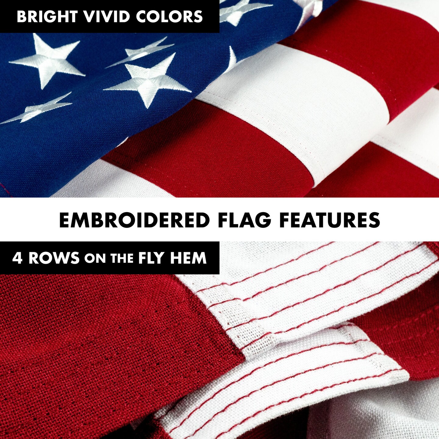 G128 - 5 Feet Tangle Free Spinning Flagpole (Black) USA American Flag Brass Grommets Spun Polyester 2x3 ft (Flag Included) Aluminum Flag Pole