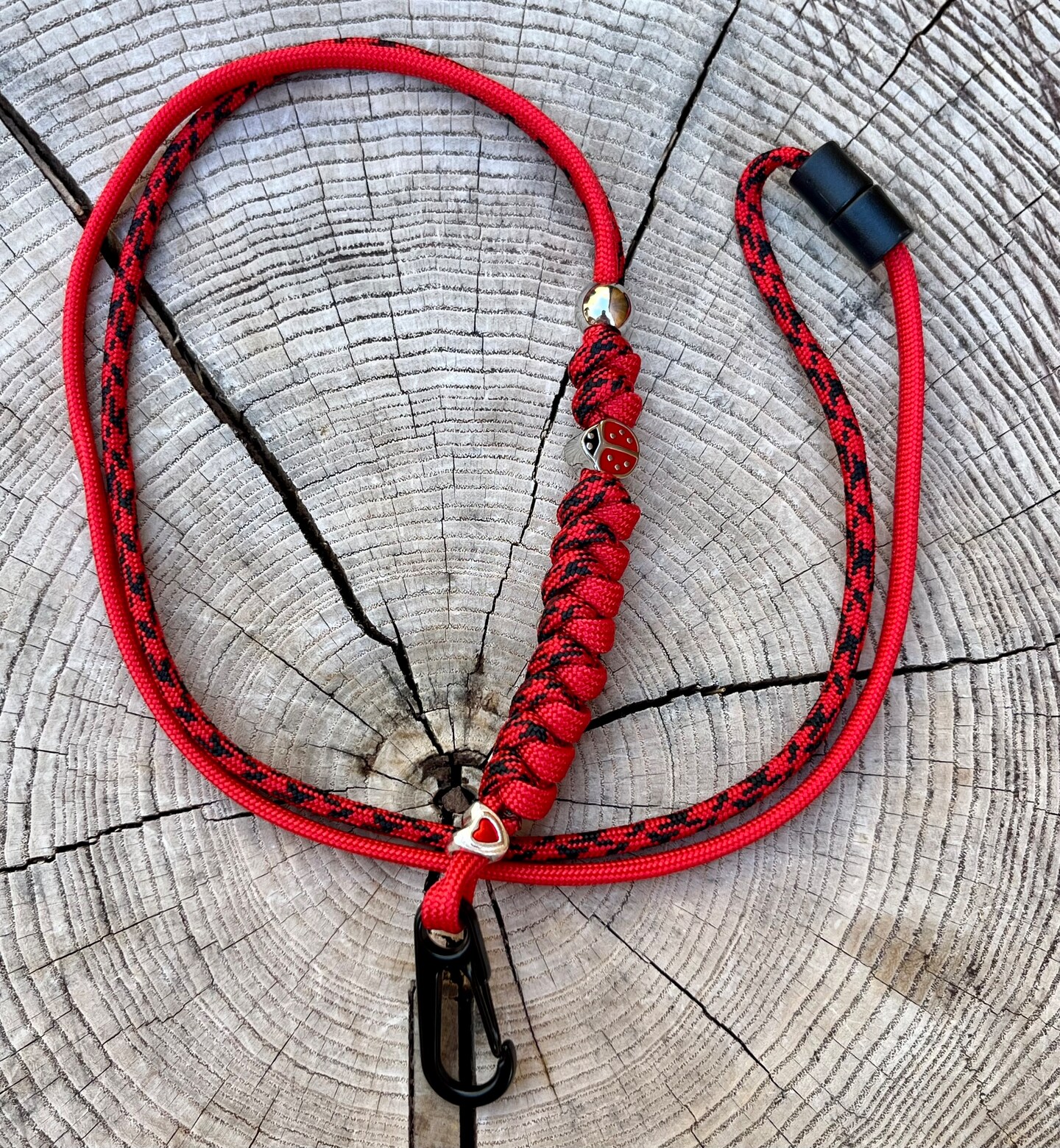 アクセサリー pbd Ladybug 550 Paracord Lanyard or ID Badge Neck Lanyard With