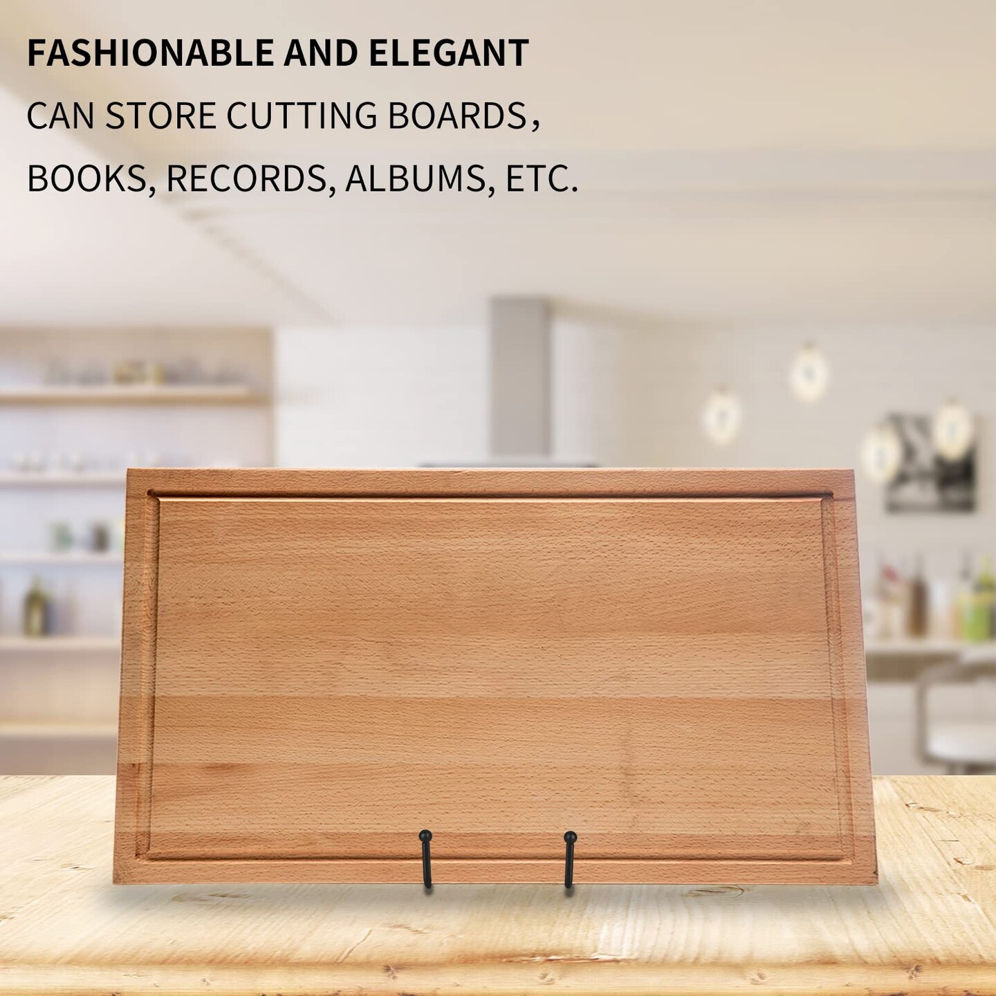 8 Inch 3 Pack Black Metal Plate Holder Display Stands for Picture, Decorative Plate, Book, Photo Easel, Artistic Work