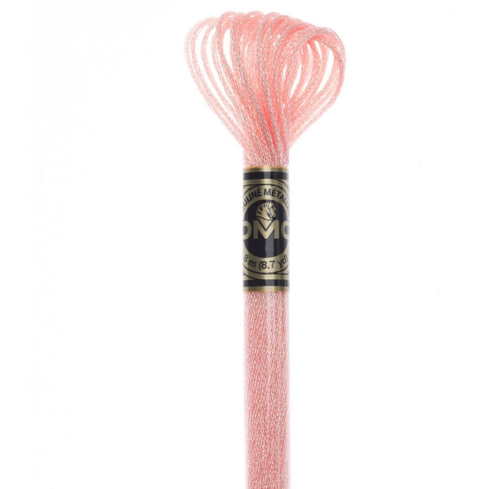 DMC Light Effects Embroidery Floss, 6-Strand Special Thread - Soft Peach #E967 CLEARANCE