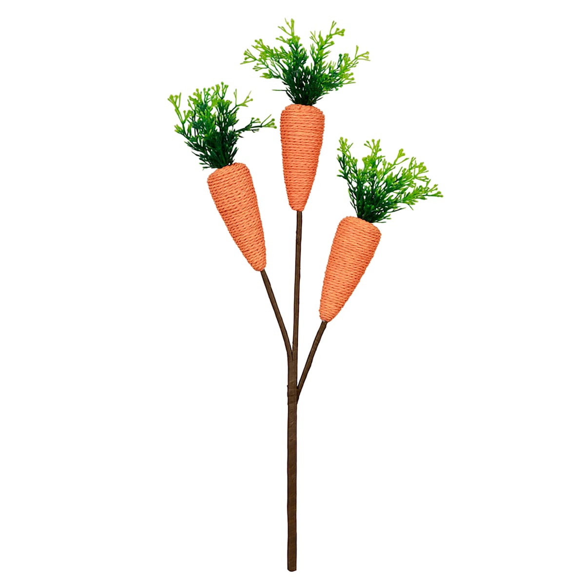 20" Orange Carrot Picks – Spring & Easter Floral Stems