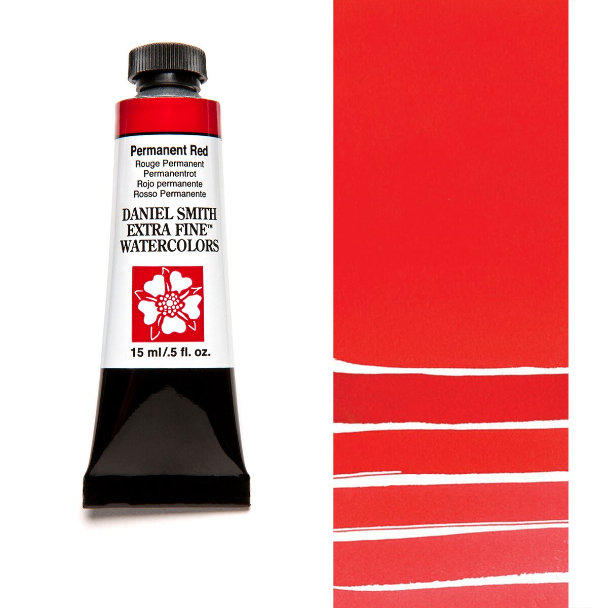 Daniel Smith Extra Fine Watercolors - Permanent Red, 5 ml Tube