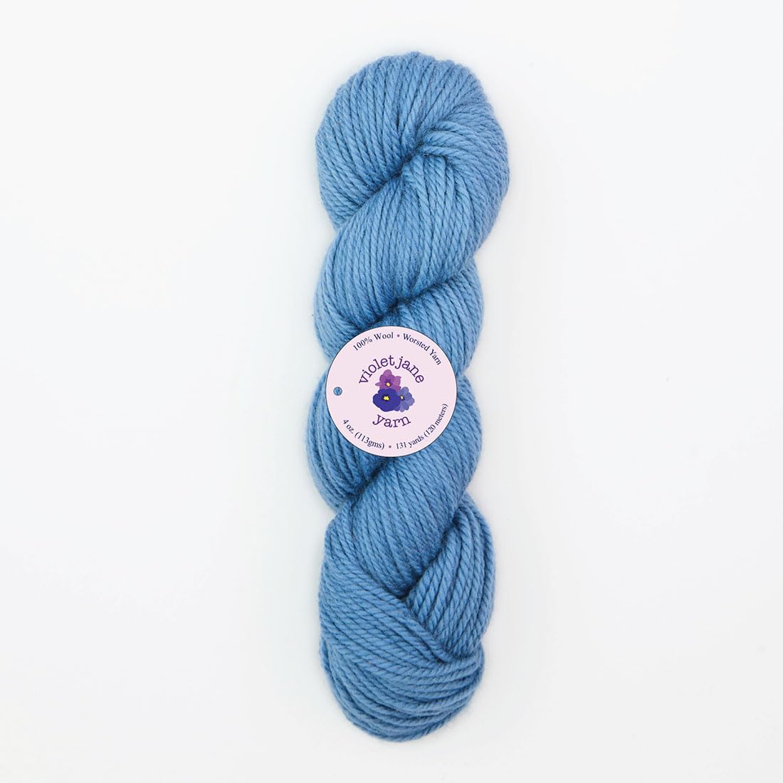 The Oxford Company Violet Jane 100% Solid Worsted Wool Rug Yarn 4 Oz. Skein (approx. 131 yds)