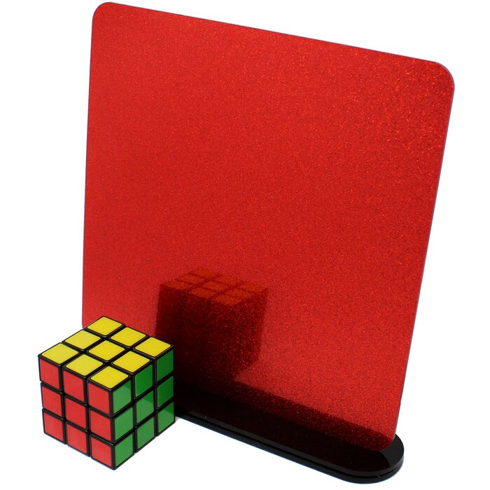 Glitter Acrylic 2.6mm (1/8th Inch), 12x19 inch | CO2 Laser & CO2 Glowforge Ready, Special Pattern Cast Acrylics, Craft Closet Brand